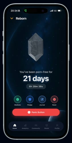Reborn streak and panic button on iPhone